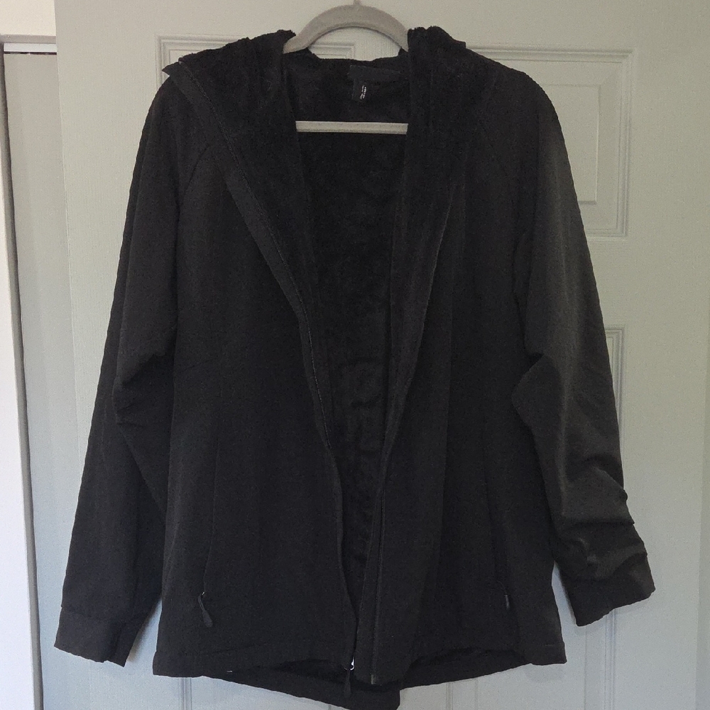 Kirkland Signature Women's Black Teddy Jacket